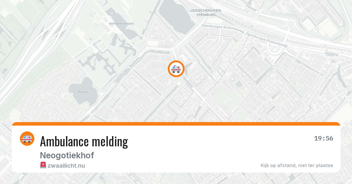 Ambulance melding — 19 jul 2026
