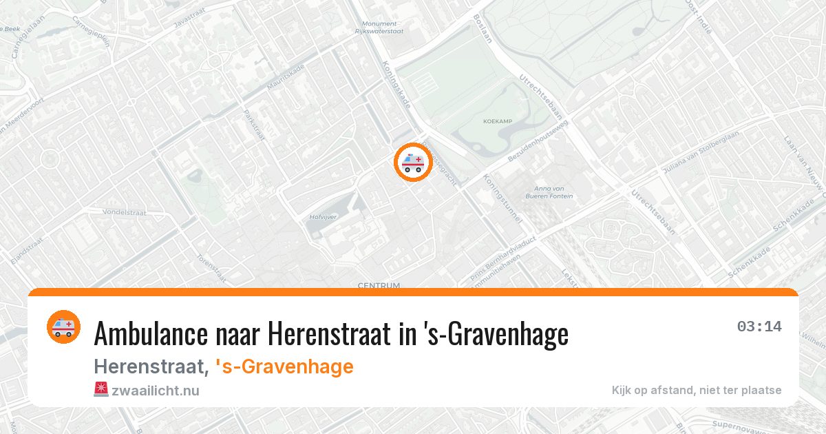 Ambulance naar Herenstraat in 's-Gravenhage — 1 mei 2026