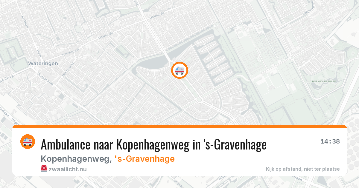 Ambulance naar Kopenhagenweg in 's-Gravenhage — 27 mrt 2026