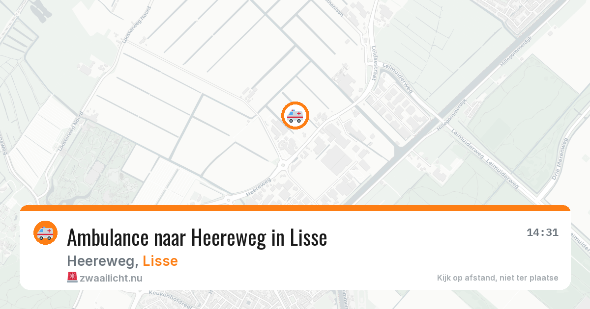 Ambulance naar Heereweg in Lisse — 18 mrt 2026