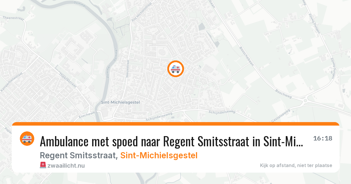 Ambulance met spoed naar Regent Smitsstraat in Sint-Michielsgestel — 19 jan 2026