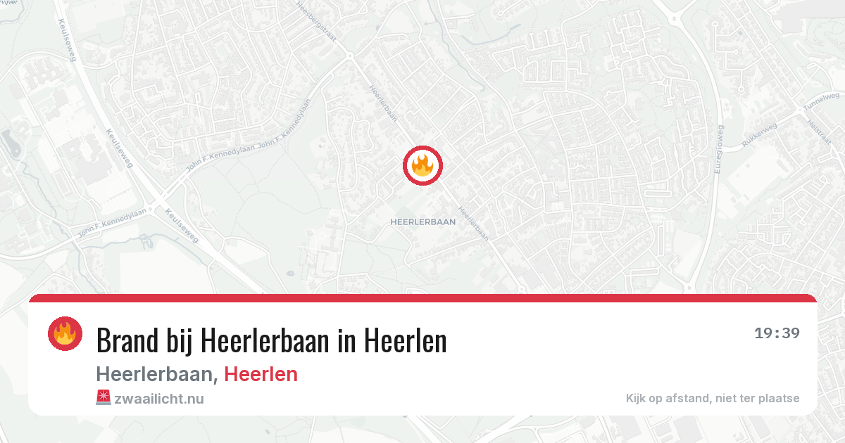 Brand bij Heerlerbaan in Heerlen — 26 mei 2026