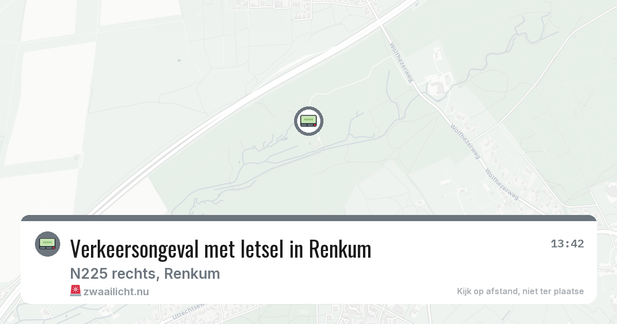 Verkeersongeval met letsel in Renkum — 23 jul 2026