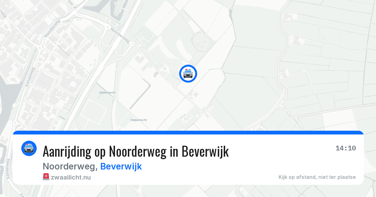 Aanrijding op Noorderweg in Beverwijk — 18 jul 2026