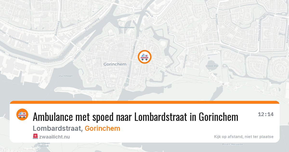 Ambulance met spoed naar Lombardstraat in Gorinchem — 24 jul 2026