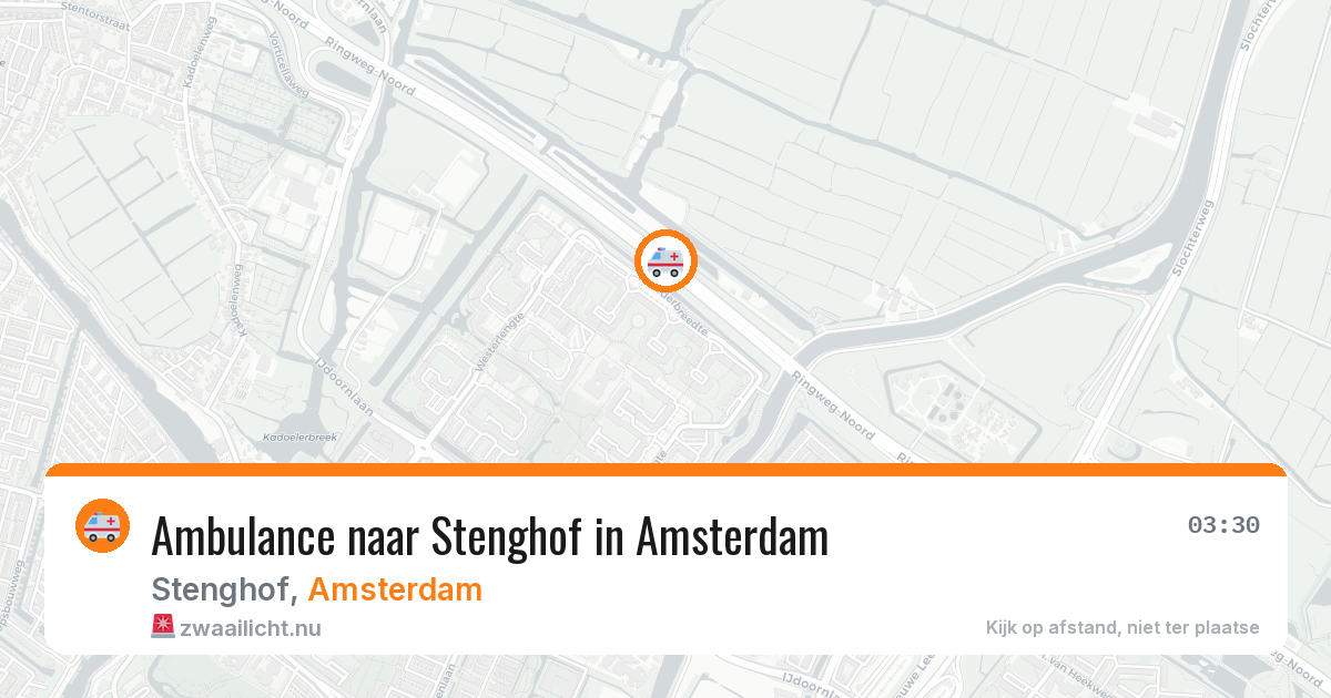 Ambulance naar Stenghof in Amsterdam — 24 mei 2026