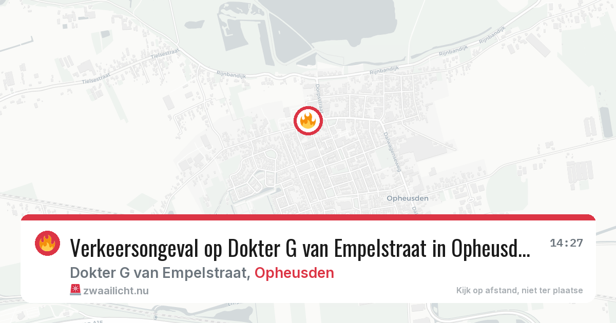 Verkeersongeval op Dokter G van Empelstraat in Opheusden — 5 jun 2026