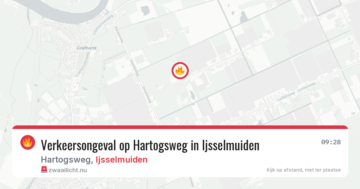 Verkeersongeval op Hartogsweg in Ijsselmuiden — 3 mrt 2026