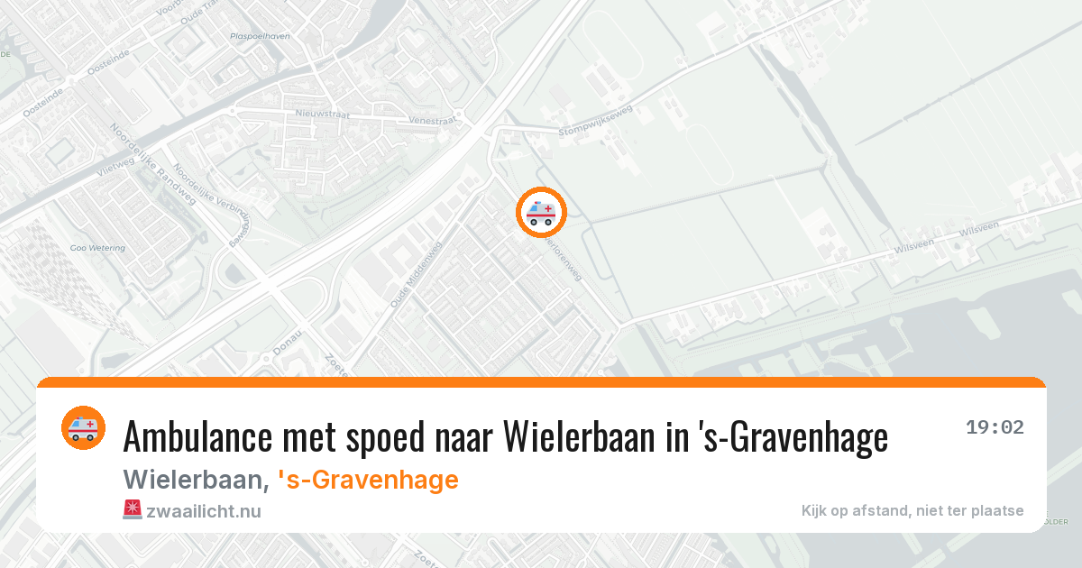 Ambulance met spoed naar Wielerbaan in 's-Gravenhage — 21 jul 2026