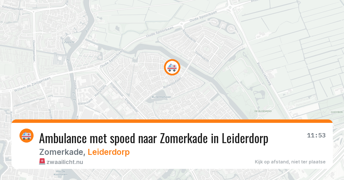 Ambulance met spoed naar Zomerkade in Leiderdorp — 24 jul 2026