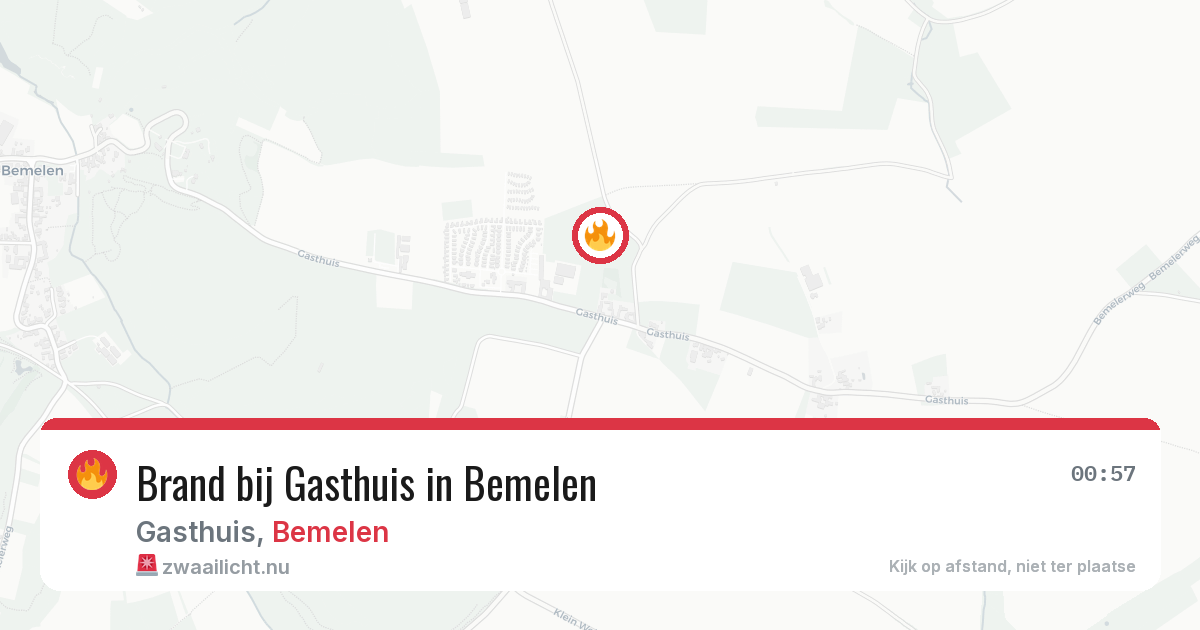 Brand bij Gasthuis in Bemelen — 11 jul 2026