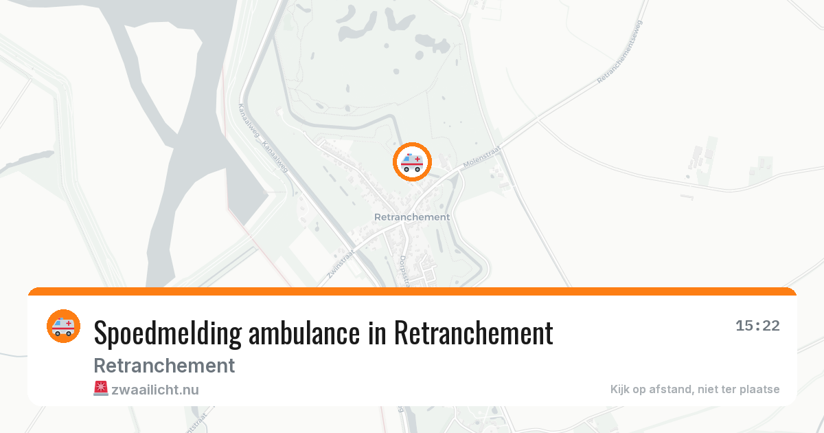 Spoedmelding ambulance in Retranchement — 27 mei 2026