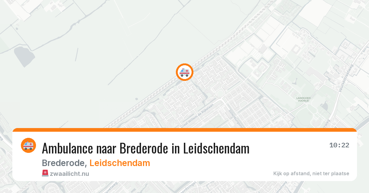 Ambulance naar Brederode in Leidschendam — 11 jul 2026