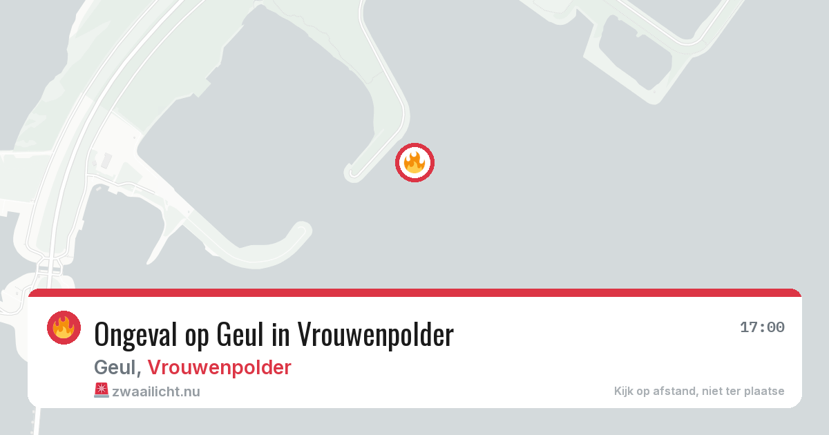 Ongeval op Geul in Vrouwenpolder — 27 mei 2026