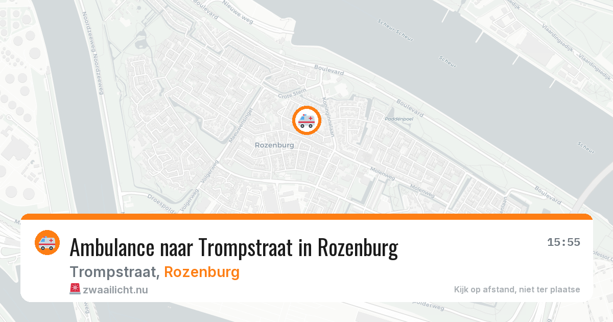 Ambulance naar Trompstraat in Rozenburg — 12 jul 2026