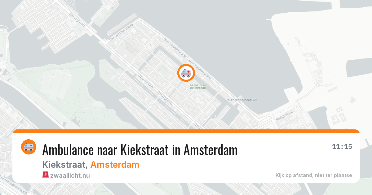 Ambulance naar Kiekstraat in Amsterdam — 3 jun 2026