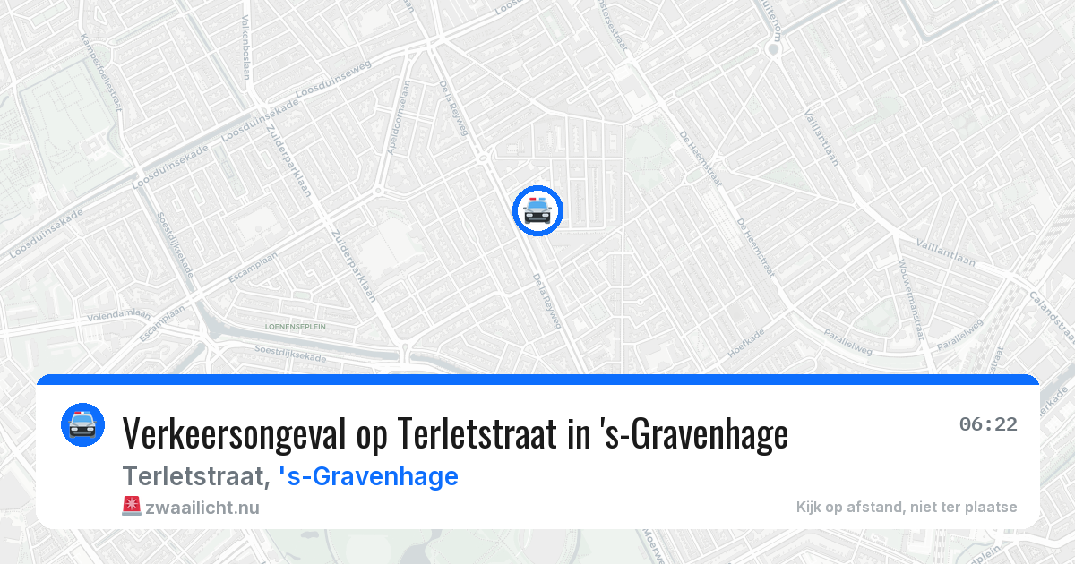 Verkeersongeval op Terletstraat in 's-Gravenhage — 4 jun 2026