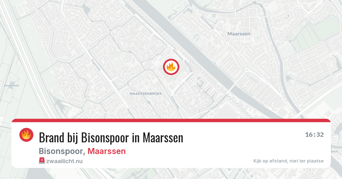 Brand bij Bisonspoor in Maarssen — 23 jul 2026