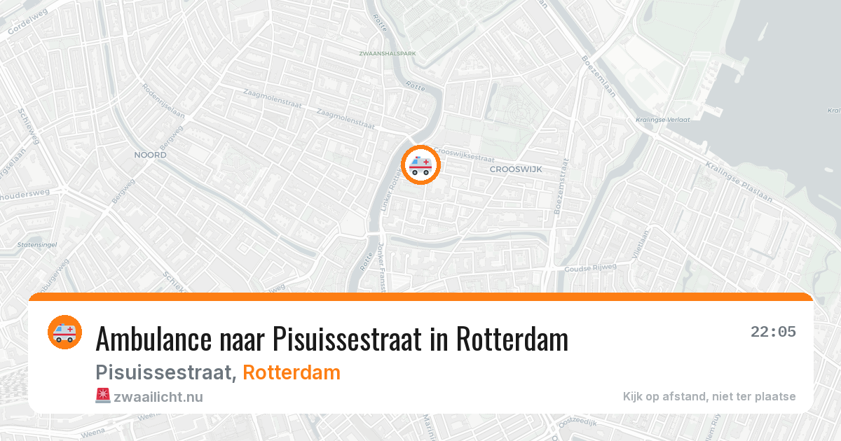 Ambulance naar Pisuissestraat in Rotterdam — 25 jul 2026