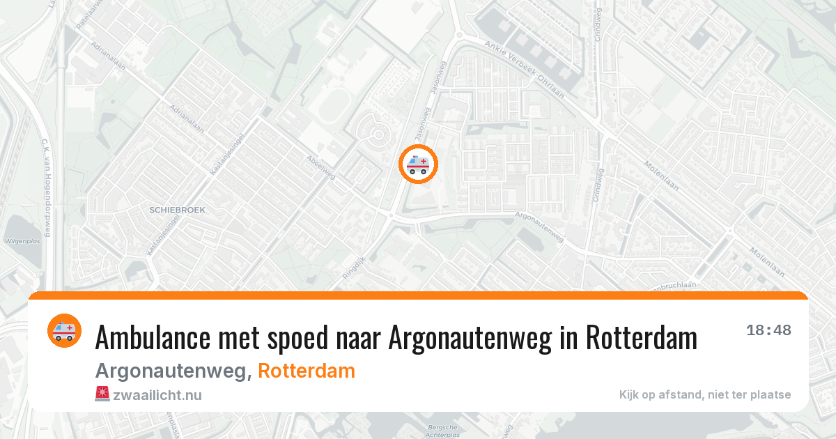 Ambulance met spoed naar Argonautenweg in Rotterdam — 25 mrt 2026