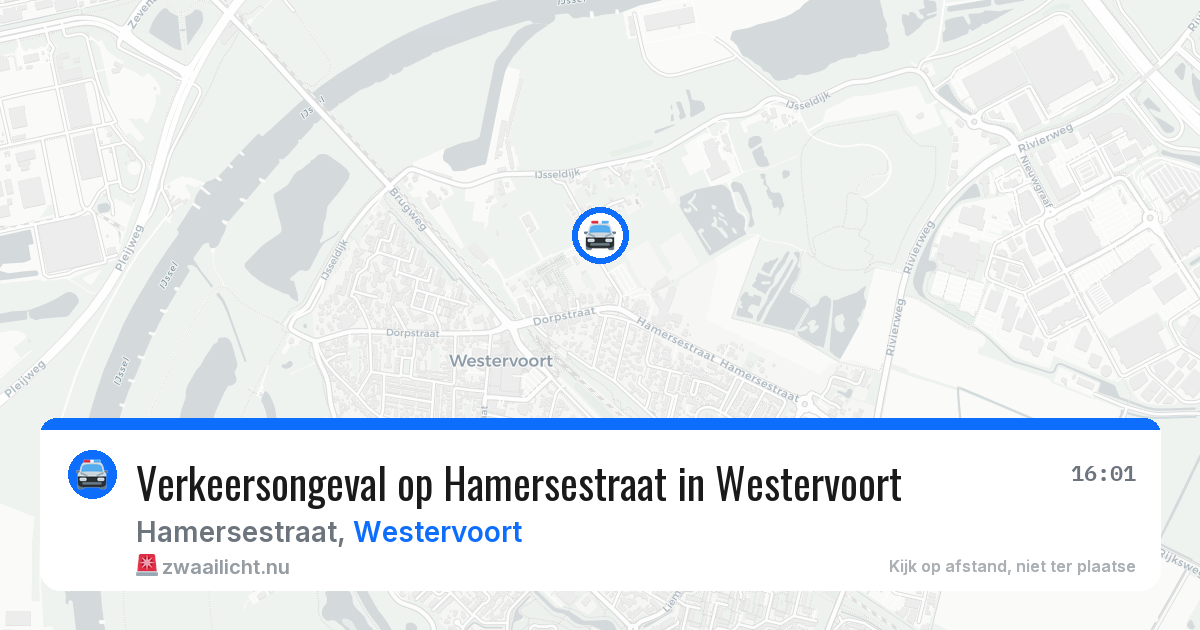 Verkeersongeval op Hamersestraat in Westervoort — 13 jul 2026