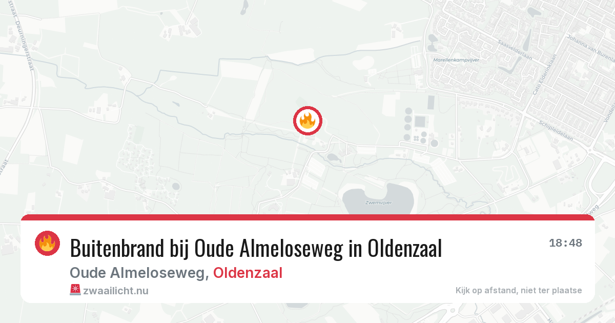 Buitenbrand bij Oude Almeloseweg in Oldenzaal — 31 mei 2026