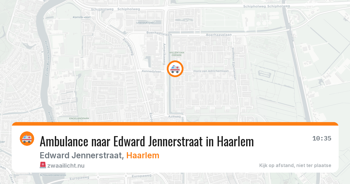 Ambulance naar Edward Jennerstraat in Haarlem — 19 jul 2026