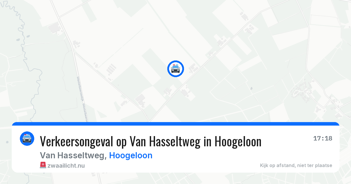 Verkeersongeval op Van Hasseltweg in Hoogeloon — 1 apr 2026