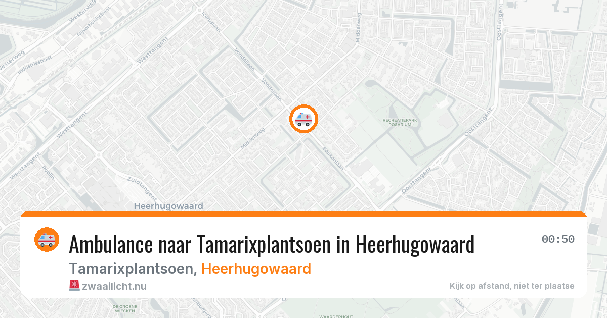 Ambulance naar Tamarixplantsoen in Heerhugowaard — 9 jul 2026