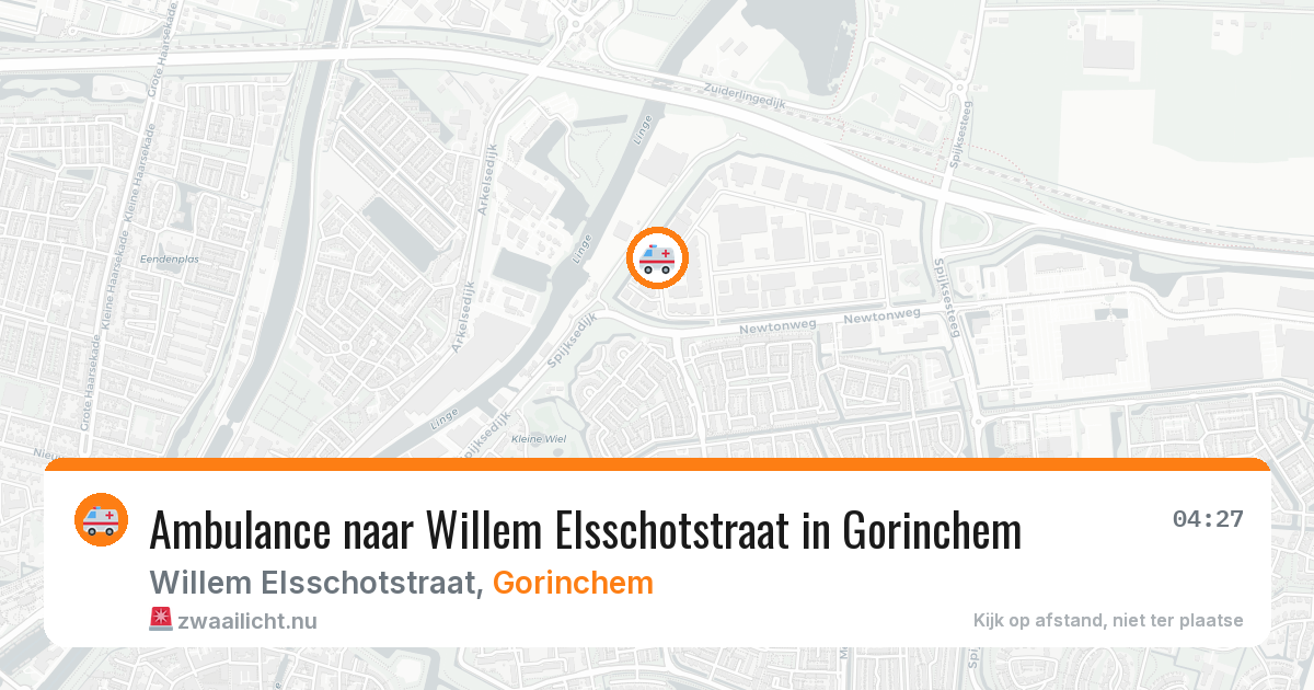 Ambulance naar Willem Elsschotstraat in Gorinchem — 17 jul 2026