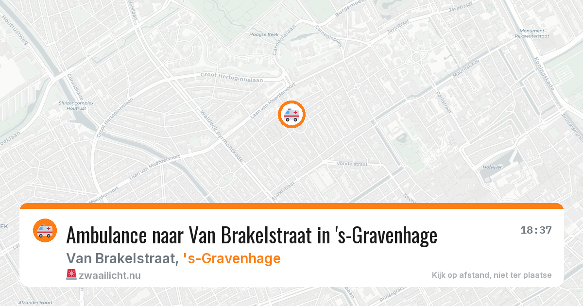 Ambulance naar Van Brakelstraat in 's-Gravenhage — 26 mei 2026