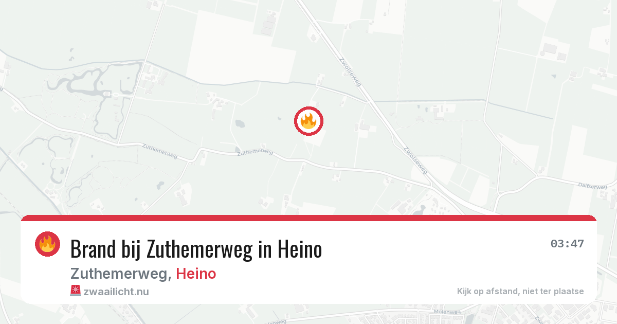 Brand bij Zuthemerweg in Heino — 2 mei 2026