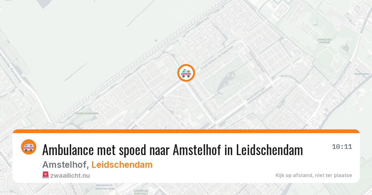 Ambulance met spoed naar Amstelhof in Leidschendam — 13 mei 2026