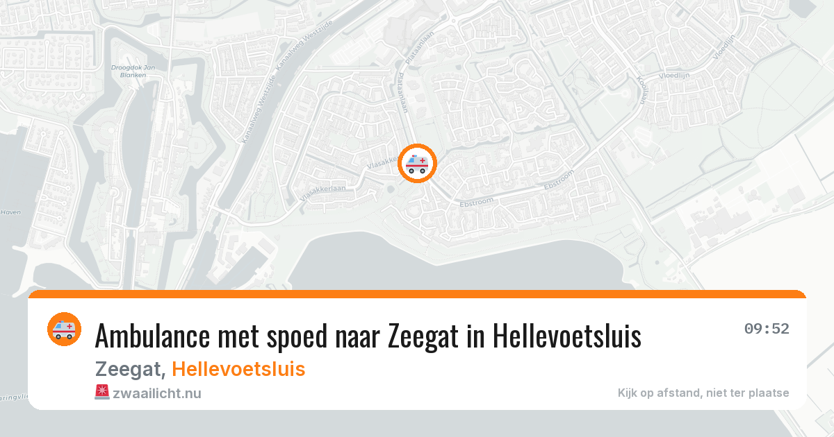 Ambulance met spoed naar Zeegat in Hellevoetsluis — 31 mei 2026