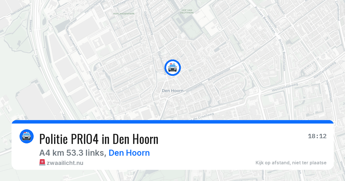 Politie PRIO4 in Den Hoorn — 3 jun 2026 | 🚨 Zwaailicht.nu