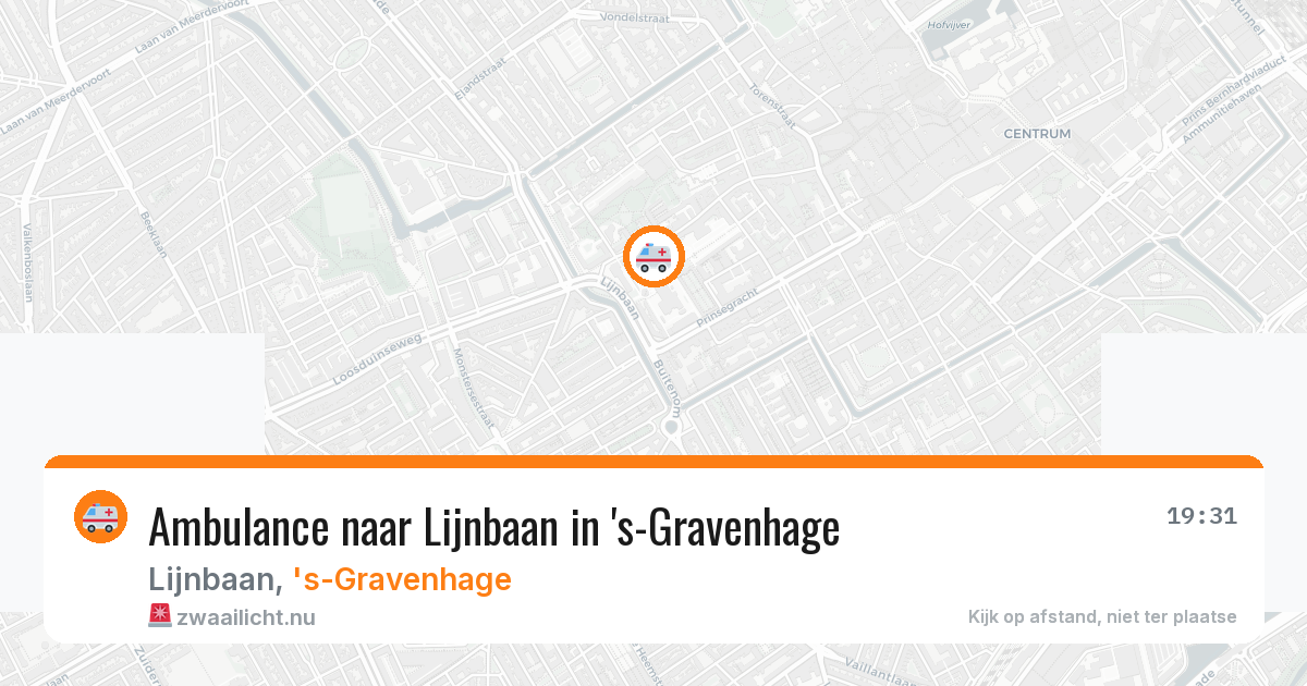 Ambulance naar Lijnbaan in 's-Gravenhage — 10 jul 2026