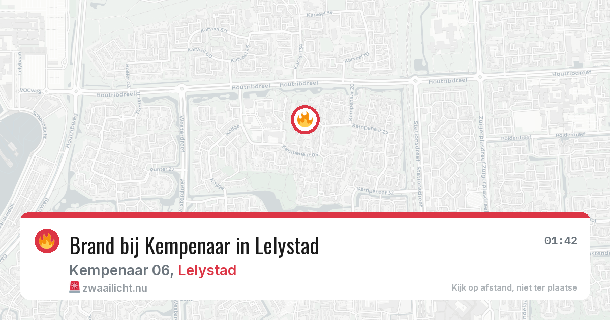 Brand bij Kempenaar in Lelystad — 30 mei 2026