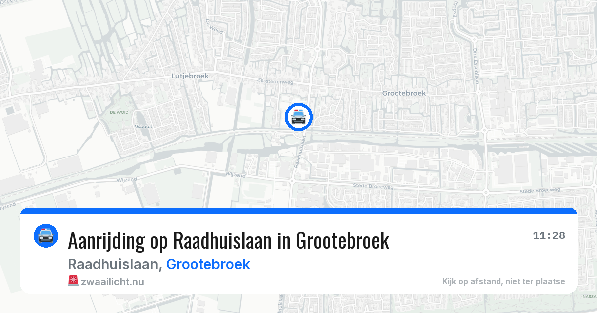 Aanrijding op Raadhuislaan in Grootebroek — 17 mrt 2026
