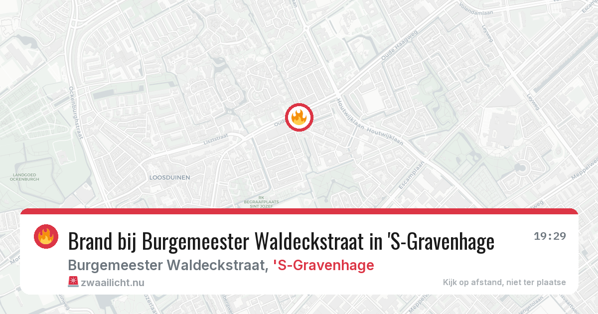 Brand bij Burgemeester Waldeckstraat in 'S-Gravenhage — 27 apr 2026