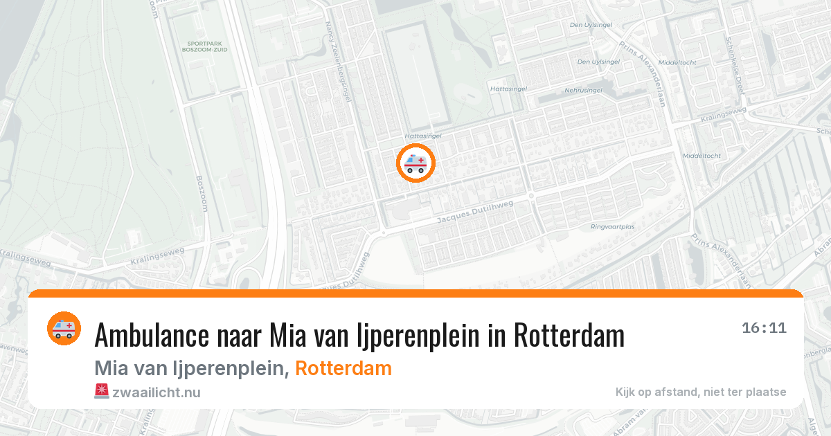 Ambulance naar Mia van Ijperenplein in Rotterdam — 24 jul 2026