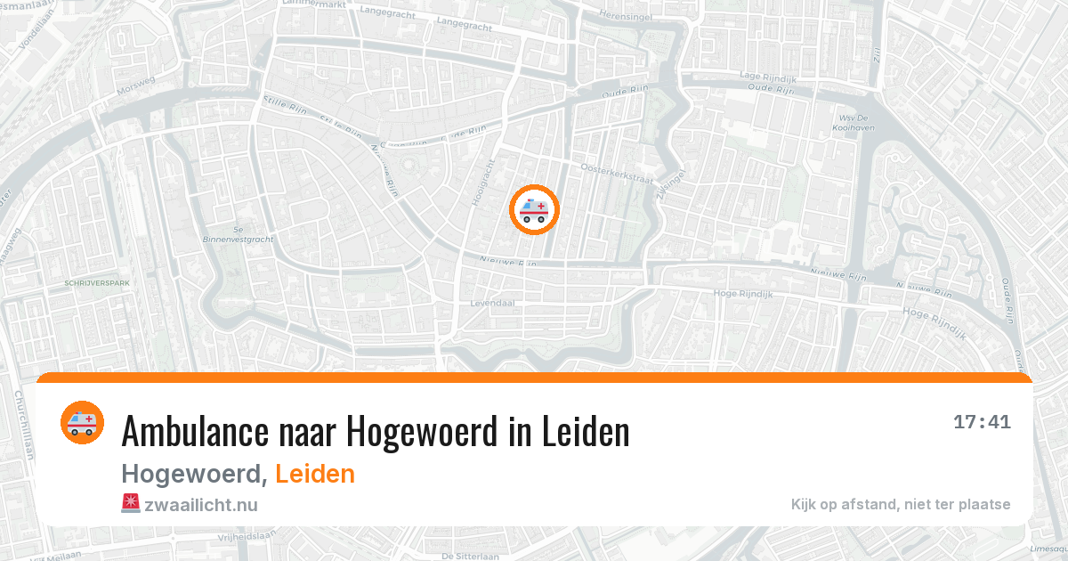 Ambulance naar Hogewoerd in Leiden — 5 jun 2026