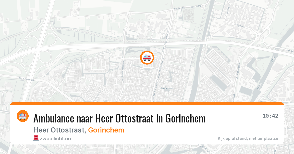 Ambulance naar Heer Ottostraat in Gorinchem — 12 jul 2026