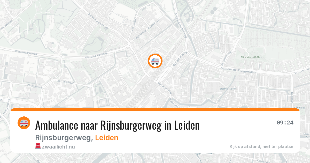 Ambulance naar Rijnsburgerweg in Leiden — 16 jul 2026