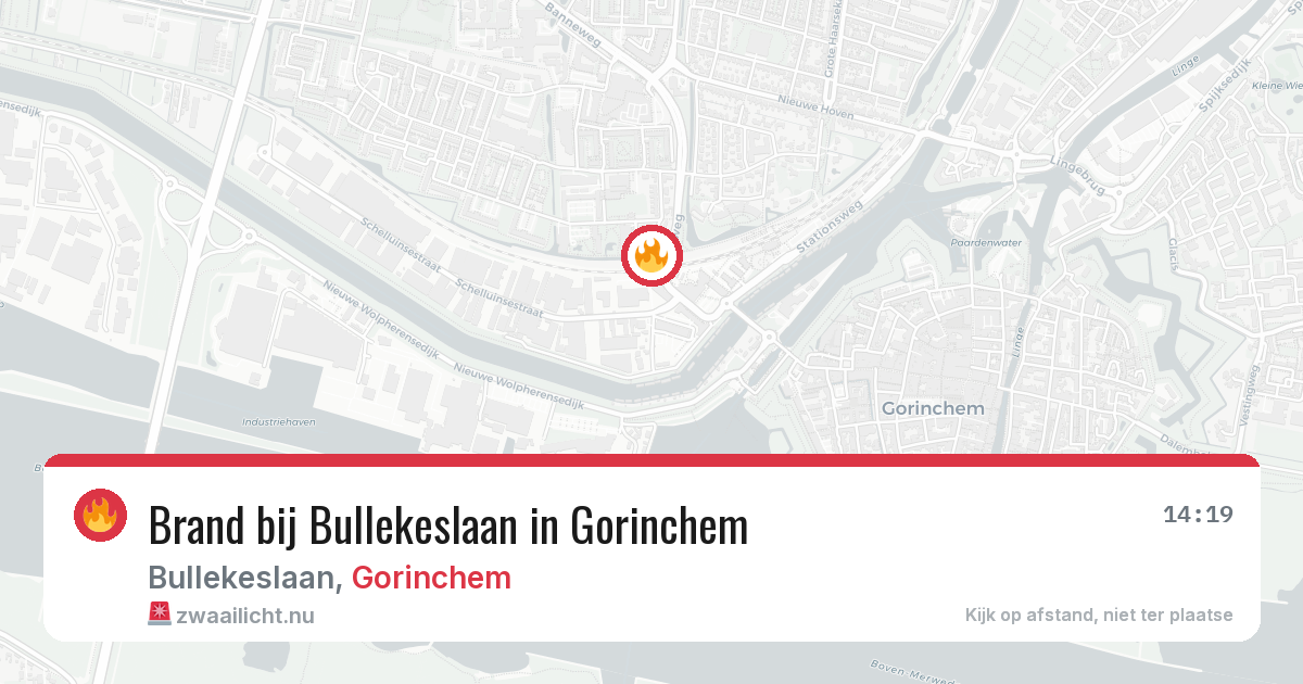 Brand bij Bullekeslaan in Gorinchem — 30 mrt 2026