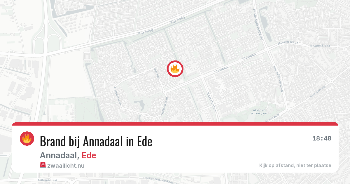Brand bij Annadaal in Ede — 29 mei 2026