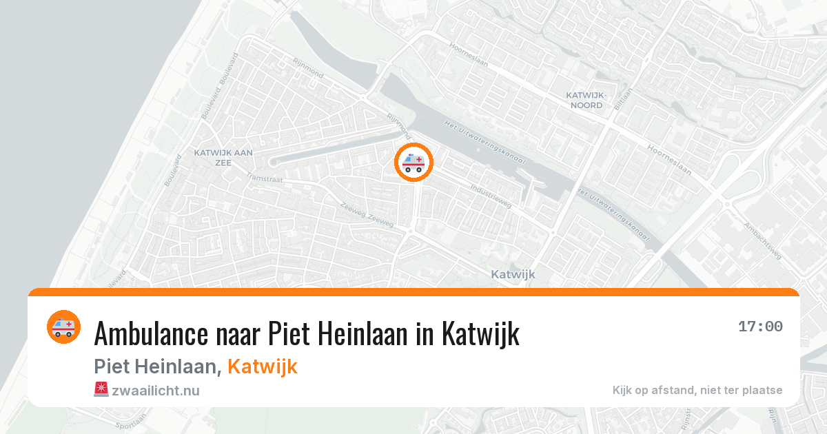 Ambulance naar Piet Heinlaan in Katwijk — 10 jul 2026