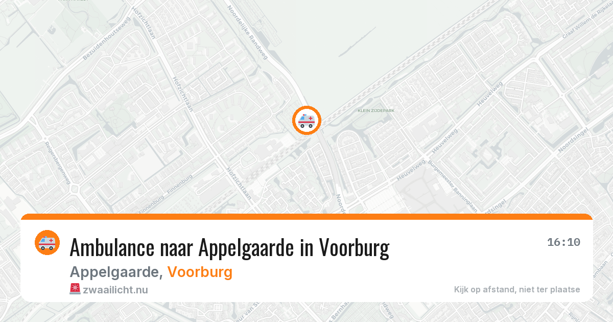 Ambulance naar Appelgaarde in Voorburg — 2 jun 2026