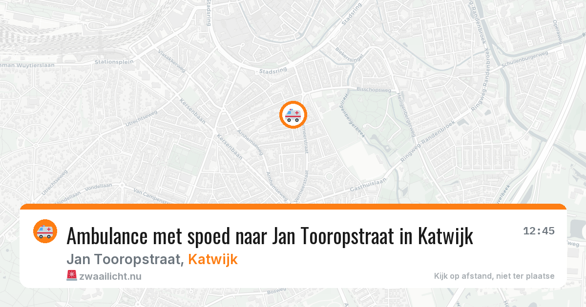 Ambulance met spoed naar Jan Tooropstraat in Katwijk — 22 jan 2026