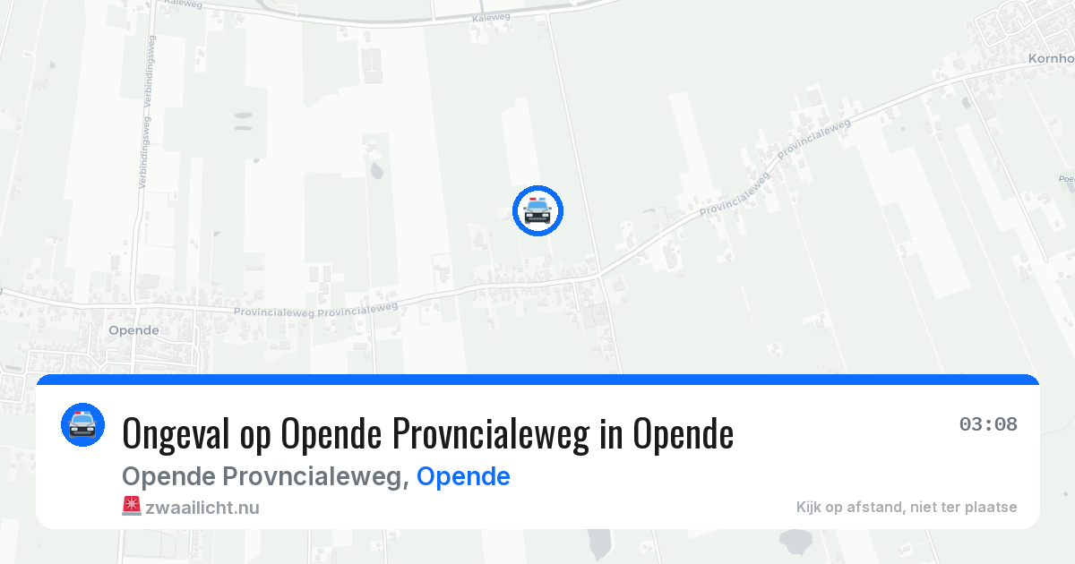 Ongeval op Opende Provncialeweg in Opende — 5 jul 2026