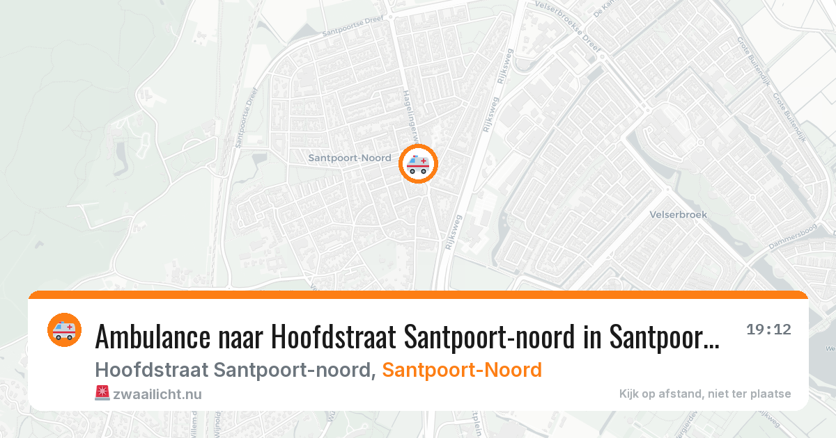 Ambulance naar Hoofdstraat Santpoort-noord in Santpoort-Noord — 18 jul 2026